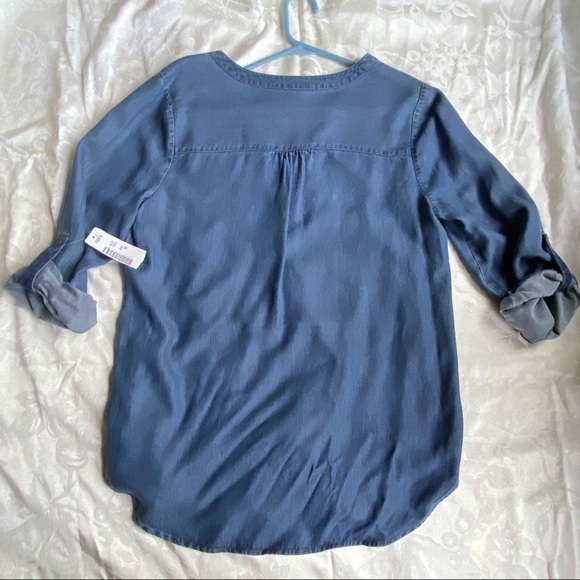 NEW NYDJ Floral Denim Tunic - Picture 2 of 4